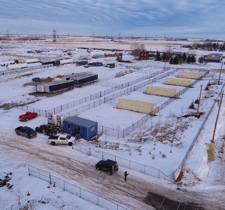 Storage Shipping Container compound in Calgary & Edmonton